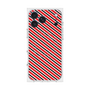 プレミアムスクエアケース with MagSafe［ Small Stripe - Red × Black ］