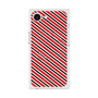 プレミアムスクエアケース with MagSafe［ Small Stripe - Red × Black ］