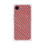 プレミアムスクエアケース with MagSafe［ Small Stripe - Red × Black ］