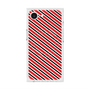 プレミアムスクエアケース with MagSafe［ Small Stripe - Red × Black ］