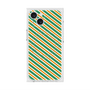 プレミアムスクエアケース with MagSafe［ Small Stripe - Green × Orange ］