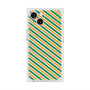 プレミアムスクエアケース with MagSafe［ Small Stripe - Green × Orange ］