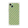 プレミアムスクエアケース with MagSafe［ Small Stripe - Green × Orange ］