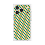 プレミアムスクエアケース with MagSafe［ Small Stripe - Green × Orange ］
