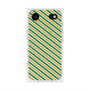 プレミアムスクエアケース with MagSafe［ Small Stripe - Green × Orange ］