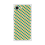 プレミアムスクエアケース with MagSafe［ Small Stripe - Green × Orange ］