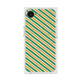 プレミアムスクエアケース with MagSafe［ Small Stripe - Green × Orange ］