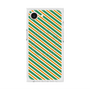 プレミアムスクエアケース with MagSafe［ Small Stripe - Green × Orange ］