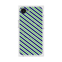 プレミアムスクエアケース with MagSafe［ Small Stripe - Navy × Green ］