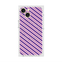 プレミアムスクエアケース with MagSafe［ Small Stripe - Purple × Pink ］