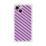 プレミアムスクエアケース with MagSafe［ Small Stripe - Purple × Pink ］
