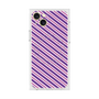 プレミアムスクエアケース with MagSafe［ Small Stripe - Purple × Pink ］