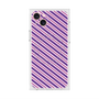 プレミアムスクエアケース with MagSafe［ Small Stripe - Purple × Pink ］