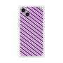 プレミアムスクエアケース with MagSafe［ Small Stripe - Purple × Pink ］