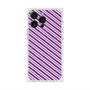 プレミアムスクエアケース with MagSafe［ Small Stripe - Purple × Pink ］
