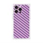 プレミアムスクエアケース with MagSafe［ Small Stripe - Purple × Pink ］