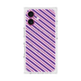 プレミアムスクエアケース with MagSafe［ Small Stripe - Purple × Pink ］