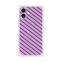 プレミアムスクエアケース with MagSafe［ Small Stripe - Purple × Pink ］
