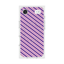 プレミアムスクエアケース with MagSafe［ Small Stripe - Purple × Pink ］