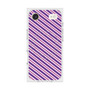 プレミアムスクエアケース with MagSafe［ Small Stripe - Purple × Pink ］