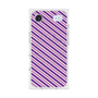 プレミアムスクエアケース with MagSafe［ Small Stripe - Purple × Pink ］