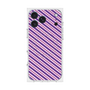 プレミアムスクエアケース with MagSafe［ Small Stripe - Purple × Pink ］