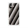 プレミアムスクエアケース with MagSafe［ Middle Stripe - Black ］