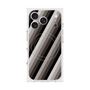 プレミアムスクエアケース with MagSafe［ Middle Stripe - Black ］