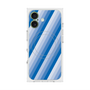 プレミアムスクエアケース with MagSafe［ Middle Stripe - Blue ］