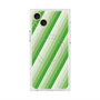 プレミアムスクエアケース with MagSafe［ Middle Stripe - Green ］