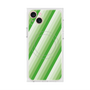 プレミアムスクエアケース with MagSafe［ Middle Stripe - Green ］