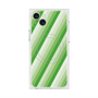 プレミアムスクエアケース with MagSafe［ Middle Stripe - Green ］