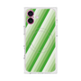 プレミアムスクエアケース with MagSafe［ Middle Stripe - Green ］