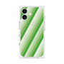 プレミアムスクエアケース with MagSafe［ Middle Stripe - Green ］