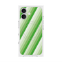 プレミアムスクエアケース with MagSafe［ Middle Stripe - Green ］