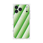 プレミアムスクエアケース with MagSafe［ Middle Stripe - Green ］
