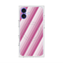 プレミアムスクエアケース with MagSafe［ Middle Stripe - Pink ］