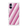 プレミアムスクエアケース with MagSafe［ Middle Stripe - Pink ］