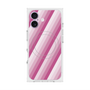 プレミアムスクエアケース with MagSafe［ Middle Stripe - Pink ］