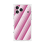 プレミアムスクエアケース with MagSafe［ Middle Stripe - Pink ］