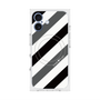 プレミアムスクエアケース with MagSafe［ Big Stripe - Black × Gray ］