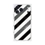 プレミアムスクエアケース with MagSafe［ Big Stripe - Black × Gray ］