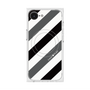 プレミアムスクエアケース with MagSafe［ Big Stripe - Black × Gray ］