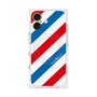 プレミアムスクエアケース with MagSafe［ Big Stripe - Red × Blue ］
