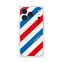 プレミアムスクエアケース with MagSafe［ Big Stripe - Red × Blue ］