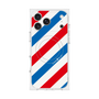 プレミアムスクエアケース with MagSafe［ Big Stripe - Red × Blue ］