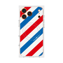 プレミアムスクエアケース with MagSafe［ Big Stripe - Red × Blue ］