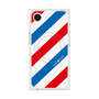 プレミアムスクエアケース with MagSafe［ Big Stripe - Red × Blue ］