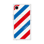 プレミアムスクエアケース with MagSafe［ Big Stripe - Red × Blue ］