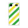 プレミアムスクエアケース with MagSafe［ Big Stripe - Green × Yellow ］